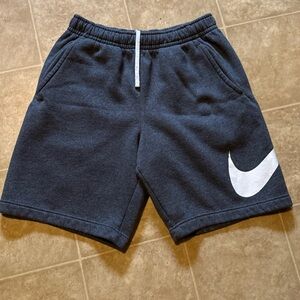 Y2K Nike sportswear club fleece swoosh drawstring shorts